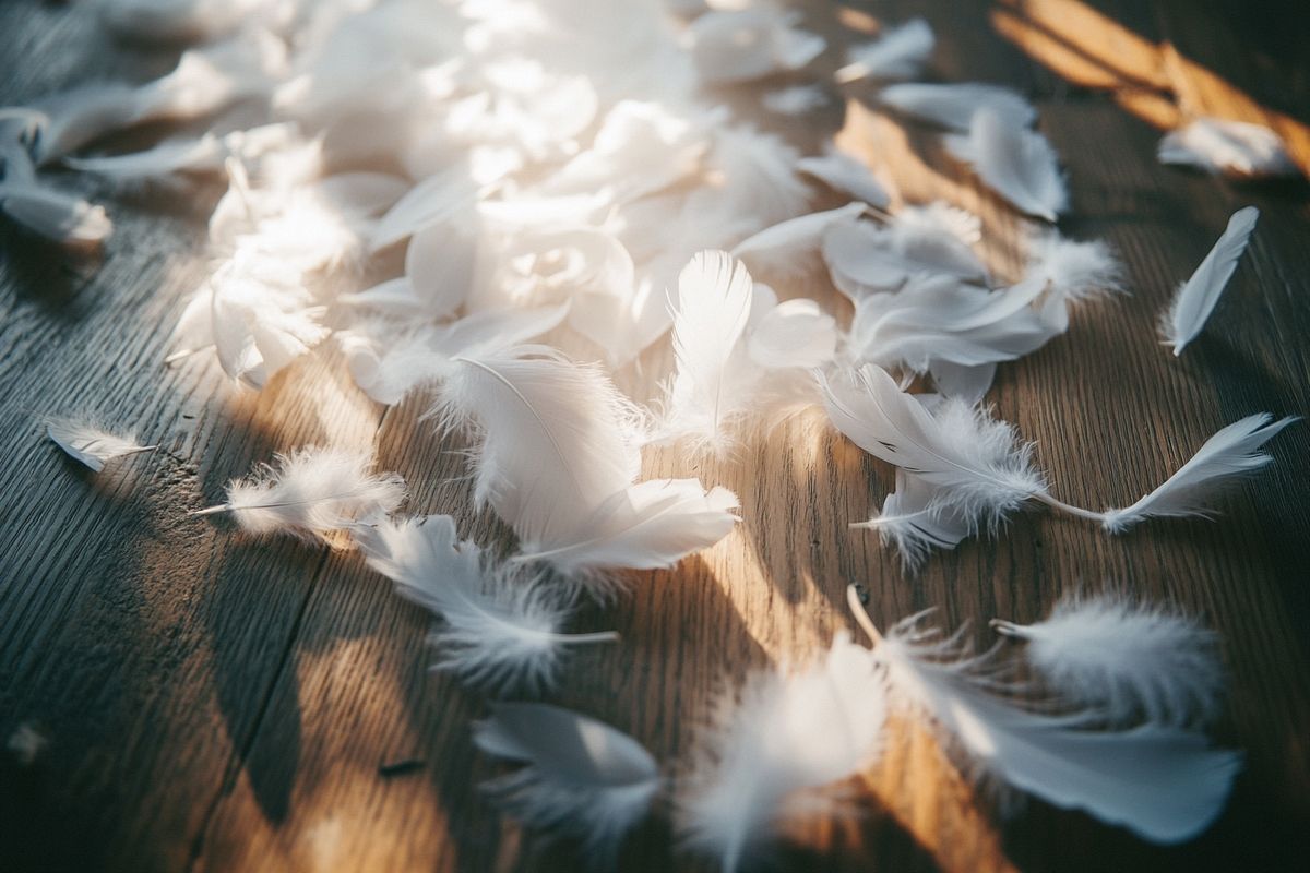 Les mystères de la plume blanche et grise : signification pour les artistes