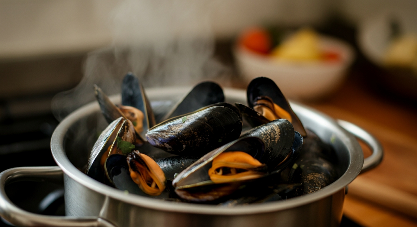 moules cuites au frigo