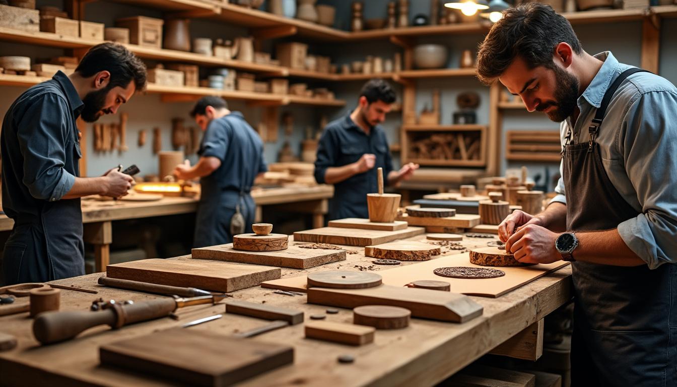 plongez au cœur d’un savoir‑faire exceptionnel : montres en bois made in france, matériaux durables, finitions soignées et fabrication artisanale en atelier.