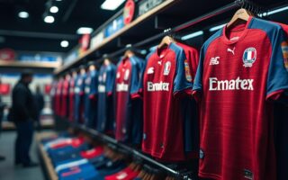 découvrez la gamme des maillots stade français avec sponsor, identifiez le modèle le plus récent et affichez votre passion pour votre équipe préférée avec style et authenticité.