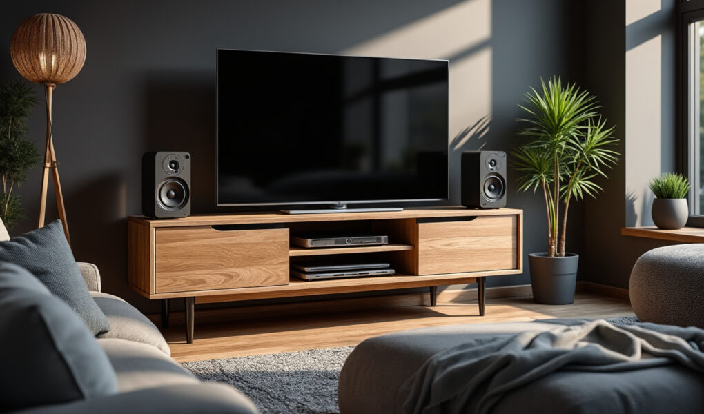 découvrez comment un meuble tv avec support ipod, iphone et enceintes intégrées peut révolutionner votre espace de divertissement en alliant design, praticité et son de qualité.