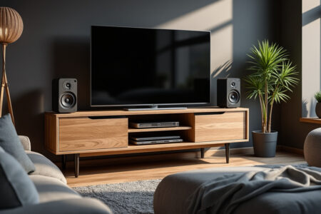 découvrez comment un meuble tv avec support ipod, iphone et enceintes intégrées peut révolutionner votre espace de divertissement en alliant design, praticité et son de qualité.