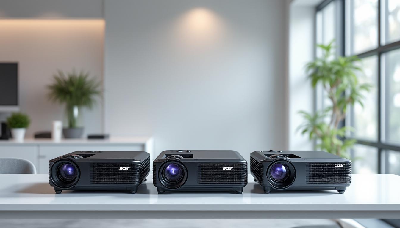 découvrez notre comparatif des meilleurs vidéoprojecteurs acer à focale courte disponibles sur le marché pour un choix éclairé et adapté à vos besoins.