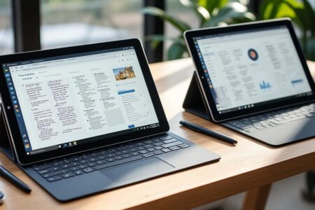 découvrez notre comparatif des tablettes tactiles microsoft idéales pour la prise de notes. analyse des modèles, fonctionnalités et conseils pour choisir la tablette qui convient le mieux à vos besoins.