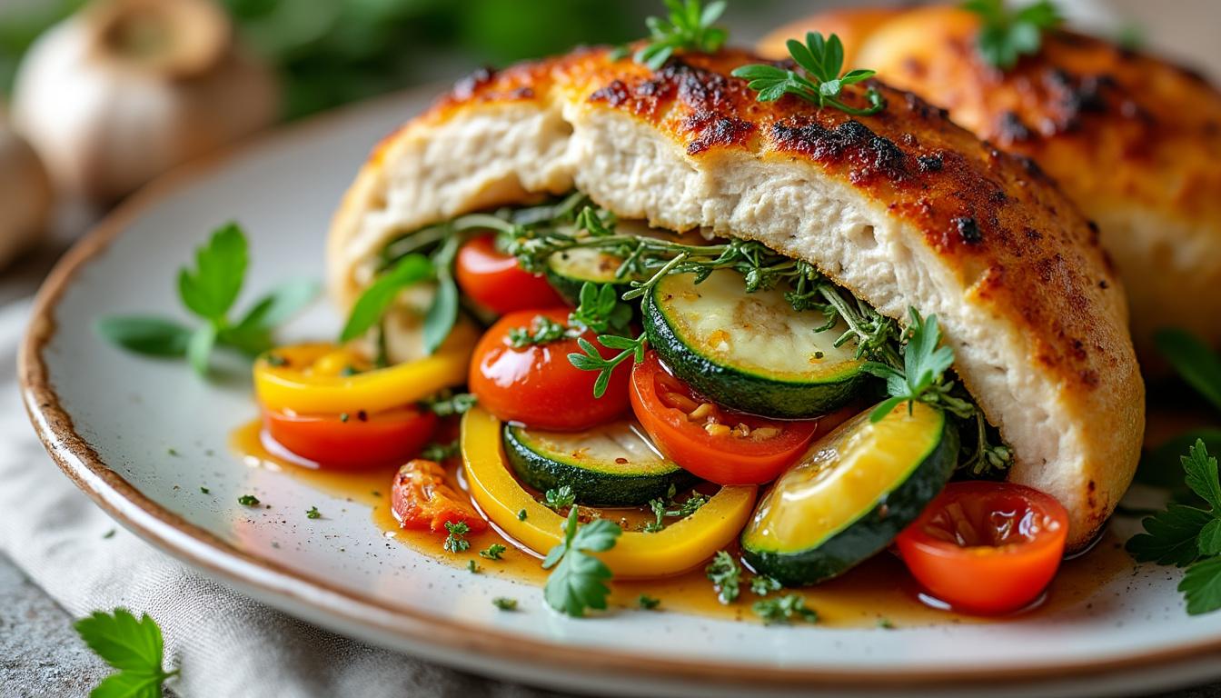 découvrez les secrets du poulet farci à l'italienne pour préparer un repas savoureux et inoubliable, alliant tradition et gourmandise.