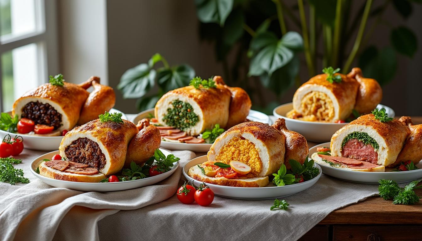 découvrez les secrets du poulet farci à l'italienne, une recette savoureuse et simple pour un repas inoubliable qui ravira vos invités.