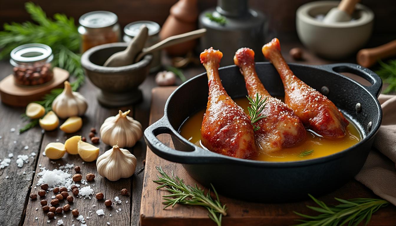 découvrez nos conseils pratiques pour réussir un confit de canard maison, étape par étape, et savourez un plat traditionnel délicieux.