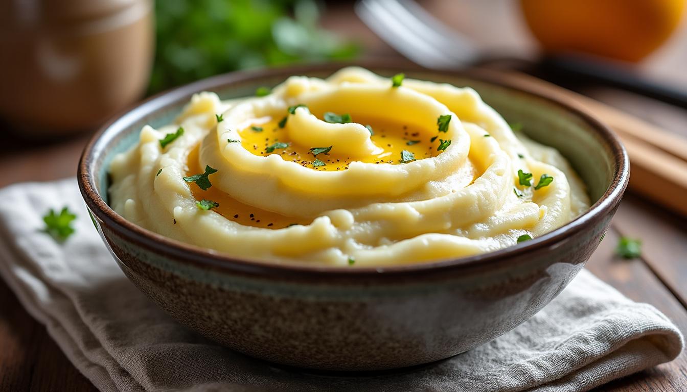 découvrez la recette de la purée maison du chef etchebest, un accompagnement savoureux et simple à préparer pour sublimer tous vos plats.