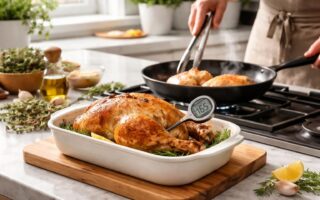 découvrez des astuces efficaces pour réchauffer votre poulet rôti tout en conservant sa jutosité et sa saveur, afin de savourer un plat tendre et délicieux à chaque repas.