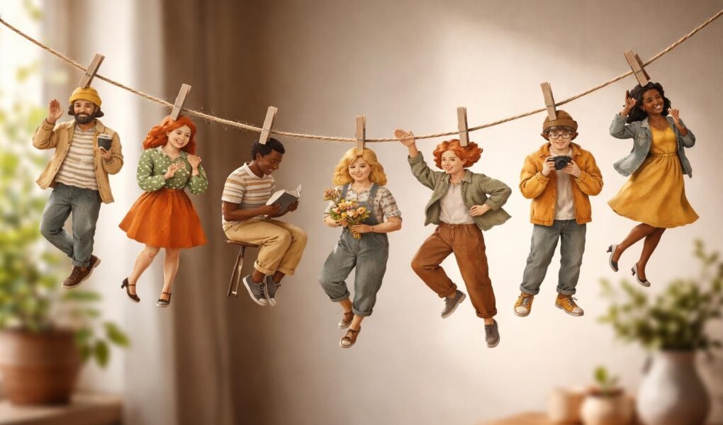 apprenez à créer une guirlande originale et colorée avec des personnages en papier, idéale pour décorer vos fêtes et événements avec une touche personnelle et créative.