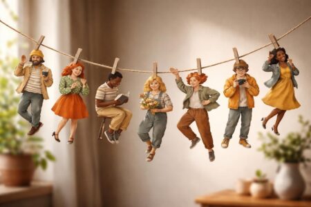 apprenez à créer une guirlande originale et colorée avec des personnages en papier, idéale pour décorer vos fêtes et événements avec une touche personnelle et créative.