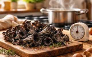 apprenez le temps de cuisson idéal des trompettes de mort pour préparer des plats savoureux et réussir vos recettes à chaque fois.