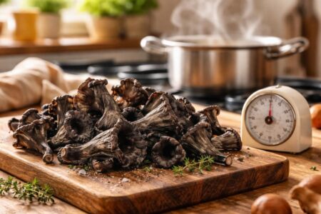 apprenez le temps de cuisson idéal des trompettes de mort pour préparer des plats savoureux et réussir vos recettes à chaque fois.