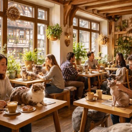 découvrez les bars à chat à strasbourg, une tendance unique où détente et câlins félins séduisent de plus en plus d'habitants.