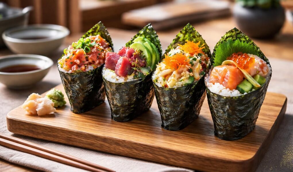 découvrez les handrolls uniques de chez kaïto, une expérience culinaire innovante alliant fraîcheur et saveurs authentiques pour les amateurs de sushi.