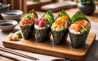 découvrez les handrolls uniques de chez kaïto, une expérience culinaire innovante alliant fraîcheur et saveurs authentiques pour les amateurs de sushi.
