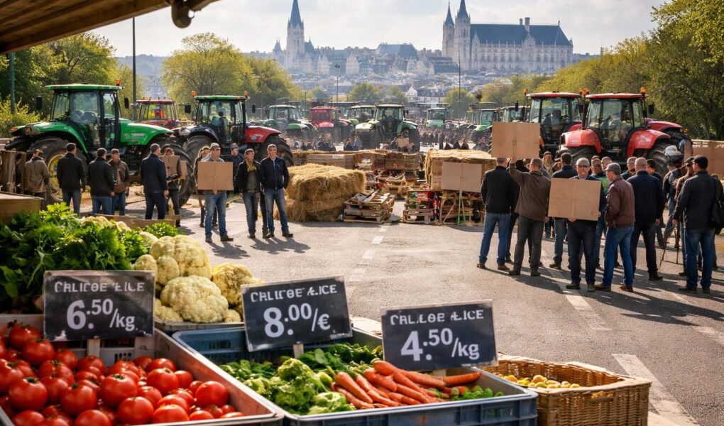 analyse des conséquences du blocage des agriculteurs à nantes sur l'évolution des prix des produits agricoles et son impact sur les consommateurs.