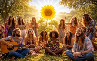 découvrez l'histoire des mouvements hippies, symboles emblématiques de paix, d'amour universel et de liberté dans les années 60.