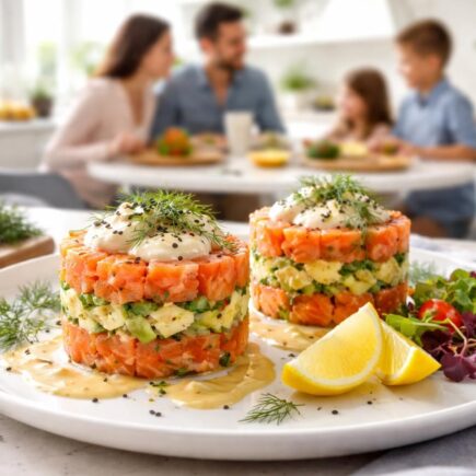 apprenez à préparer des timbales de saumon élégantes et rapides, parfaites pour régaler votre famille lors de vos repas conviviaux.