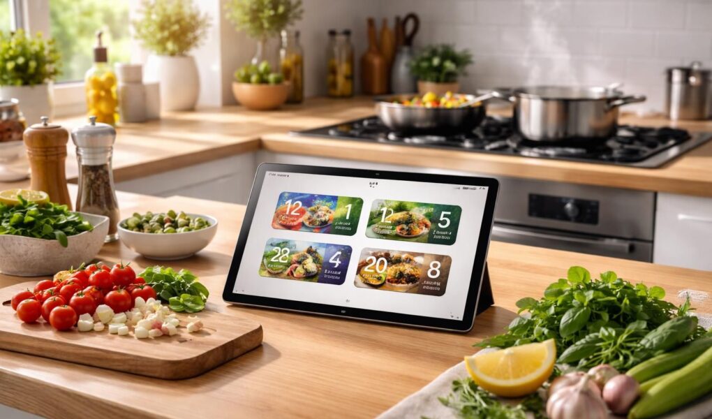 découvrez les minuteries de cuisson intelligentes avec la tablette samsung galaxy, qui suit et optimise la préparation de tous vos plats pour une cuisine facile et précise.