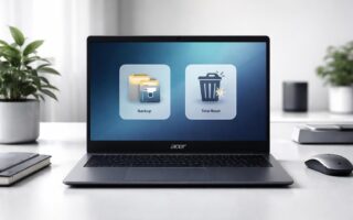 découvrez comment réinitialiser votre ordinateur acer en toute sécurité, en choisissant de conserver vos fichiers ou d'effacer complètement toutes vos données.