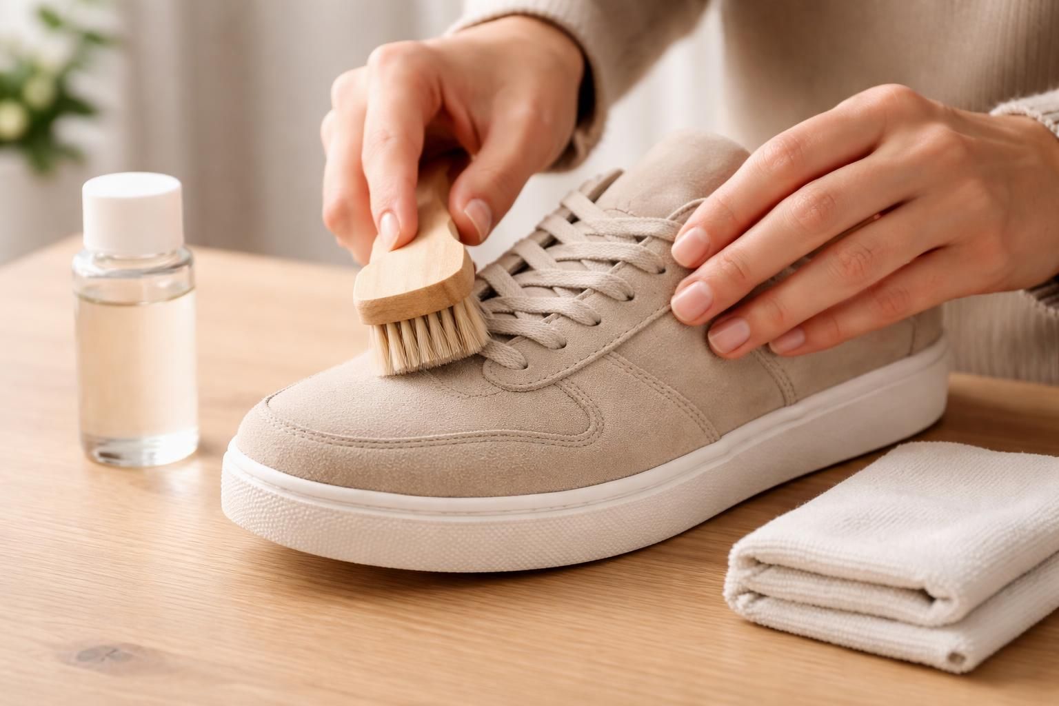 découvrez des méthodes efficaces et délicates pour nettoyer vos baskets en daim sans endommager leur texture, en préservant leur aspect d'origine.