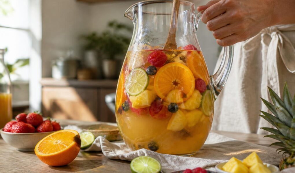 découvrez notre recette simple et efficace pour préparer un punch maison en carafe, parfait pour impressionner vos invités lors de vos soirées.