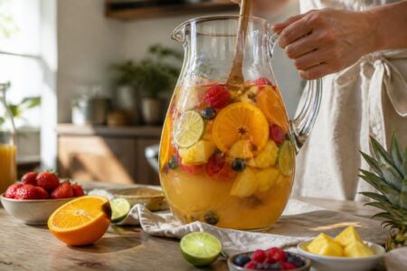 découvrez notre recette simple et efficace pour préparer un punch maison en carafe, parfait pour impressionner vos invités lors de vos soirées.