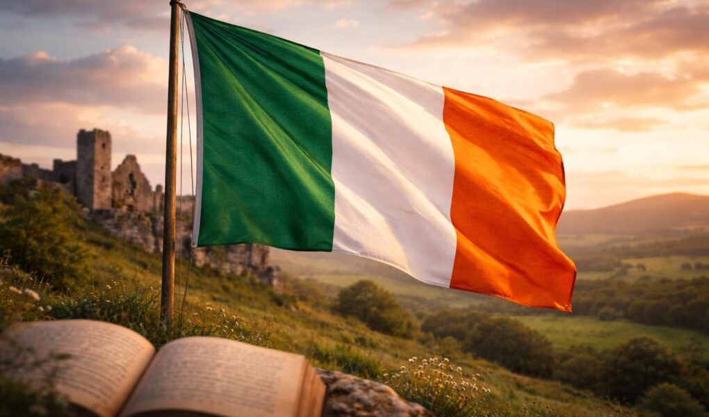 découvrez l'histoire fascinante du drapeau irlandais et la signification des couleurs vert, blanc et orange qui représentent l'irlande.