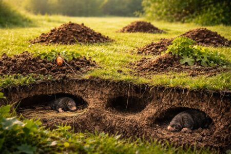 découvrez les signes révélateurs indiquant qu'il est temps d'apprendre comment vous débarrasser des taupes et protéger votre jardin efficacement.