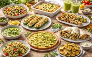 découvrez 10 recettes savoureuses et saines à base de courgettes pour des repas healthy et gourmands. faciles à préparer, elles raviront vos papilles tout en prenant soin de votre santé.