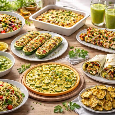découvrez 10 recettes savoureuses et saines à base de courgettes pour des repas healthy et gourmands. faciles à préparer, elles raviront vos papilles tout en prenant soin de votre santé.