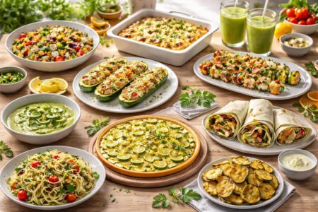 découvrez 10 recettes savoureuses et saines à base de courgettes pour des repas healthy et gourmands. faciles à préparer, elles raviront vos papilles tout en prenant soin de votre santé.