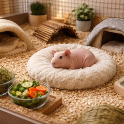 découvrez nos astuces incontournables pour aménager un habitat confortable et adapté à votre cochon d'inde sans poil, garantissant bien-être et sécurité.