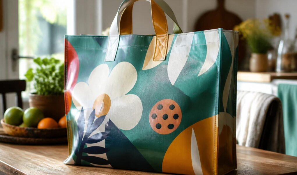 découvrez notre sélection de cabas en toile cirée colorée, alliant écologie et praticité pour un usage quotidien durable et stylé.