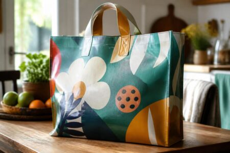 découvrez notre sélection de cabas en toile cirée colorée, alliant écologie et praticité pour un usage quotidien durable et stylé.
