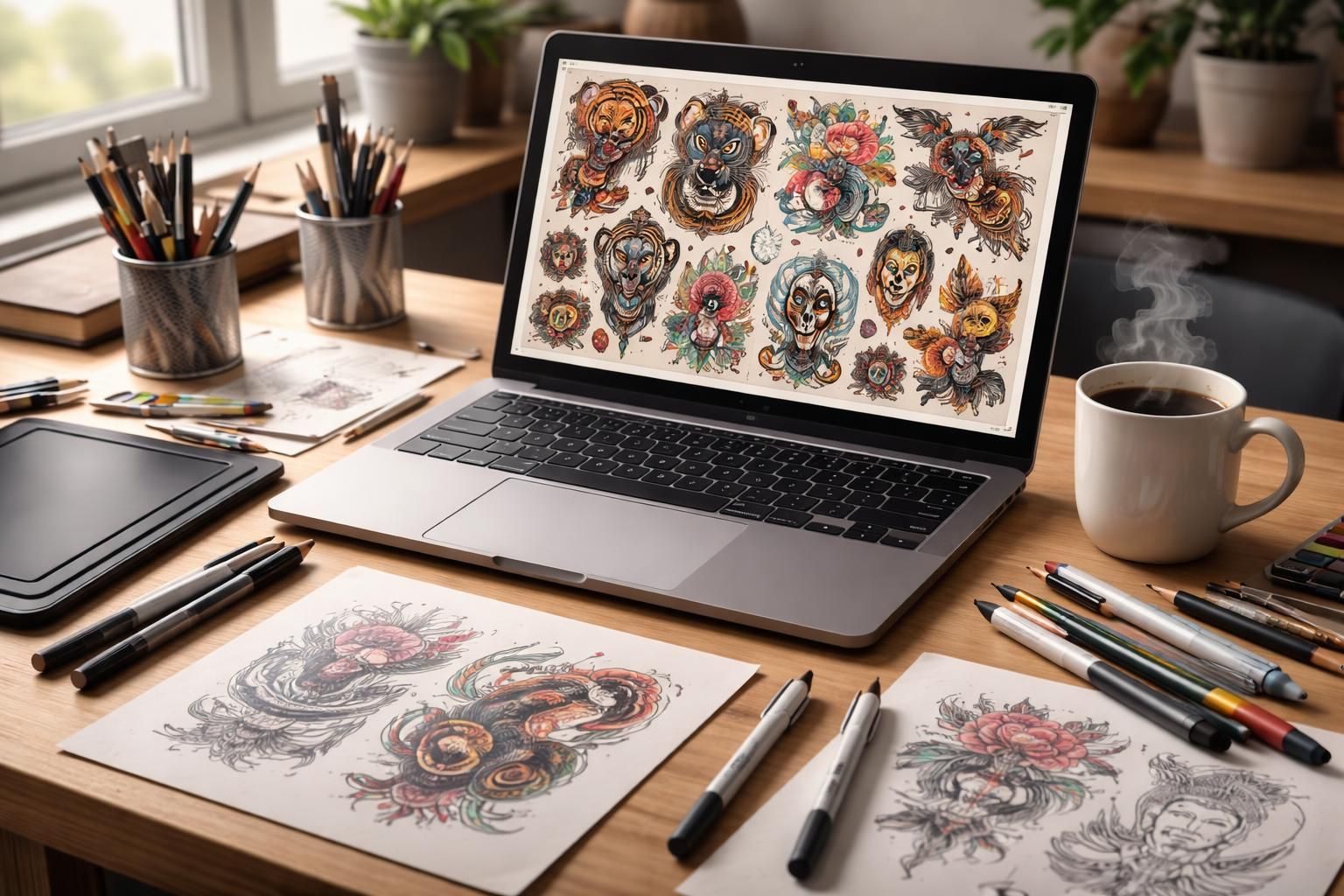 découvrez comment créer des planches flash de tatouage en haute définition sur votre pc portable grâce à nos astuces pratiques et faciles à suivre.