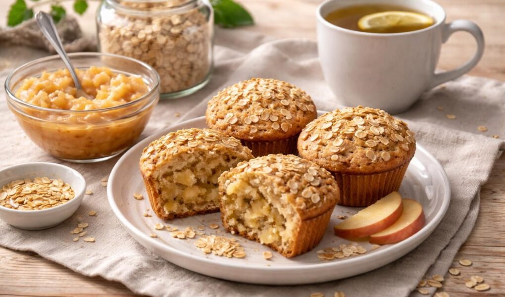 découvrez comment les muffins au flocon d'avoine et compote peuvent transformer votre petit déjeuner en un moment sain et délicieux, riche en fibres et en saveurs naturelles.