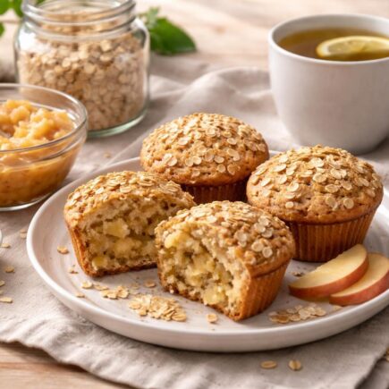 découvrez comment les muffins au flocon d'avoine et compote peuvent transformer votre petit déjeuner en un moment sain et délicieux, riche en fibres et en saveurs naturelles.