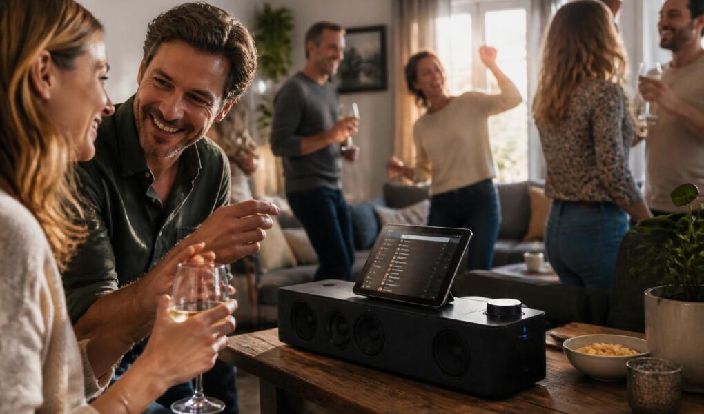 découvrez comment une ambiance sonore personnalisée et festive peut transformer votre fête, en créant une atmosphère unique et inoubliable pour vos invités.