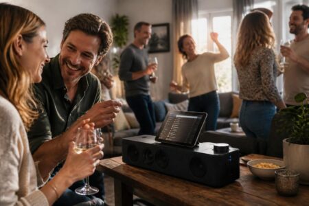découvrez comment une ambiance sonore personnalisée et festive peut transformer votre fête, en créant une atmosphère unique et inoubliable pour vos invités.