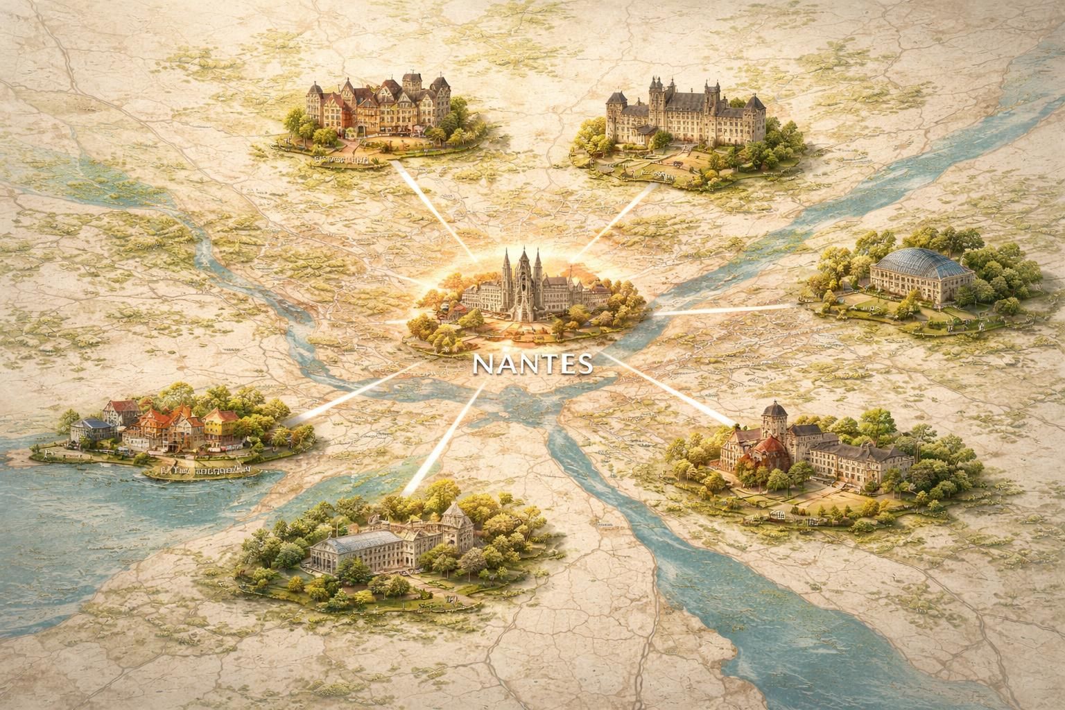 découvrez nantes sur une carte de france et explorez ses quartiers emblématiques à travers un guide détaillé pour mieux connaître cette ville dynamique et pleine de charme.