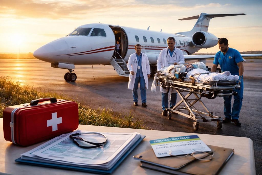 découvrez comment votre mutuelle santé prend en charge le rapatriement sanitaire et quelles garanties vous protègent en cas d'urgence médicale à l'étranger.